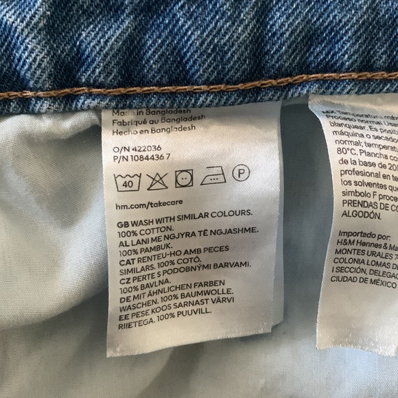 Straight Jeans size 18/ eur 50 H&M 100% cotton - Picture 5 of 5